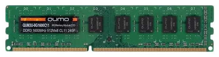 Оперативная память QUMO DDR3 QUM3U-8G1600C11 8Гб 