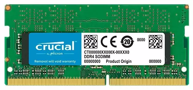 Оперативная память Crucial 8Gb DDR4 3200MHz SO-DIMM (CT8G4SFS832A) - VLARNIKA в Донецке