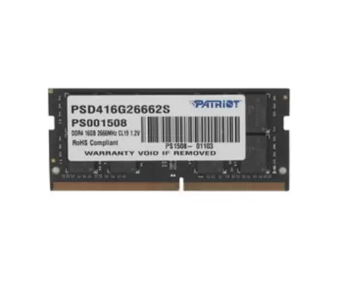 Оперативная память Patriot 16Gb DDR4 2666MHz SO-DIMM (PSD416G26662S) - VLARNIKA в Луганске