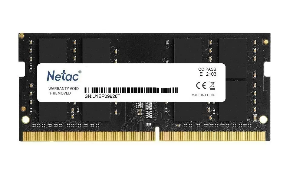 Оперативная память Netac 8Gb DDR4 3200MHz SO-DIMM (NTBSD4N32SP-08) 