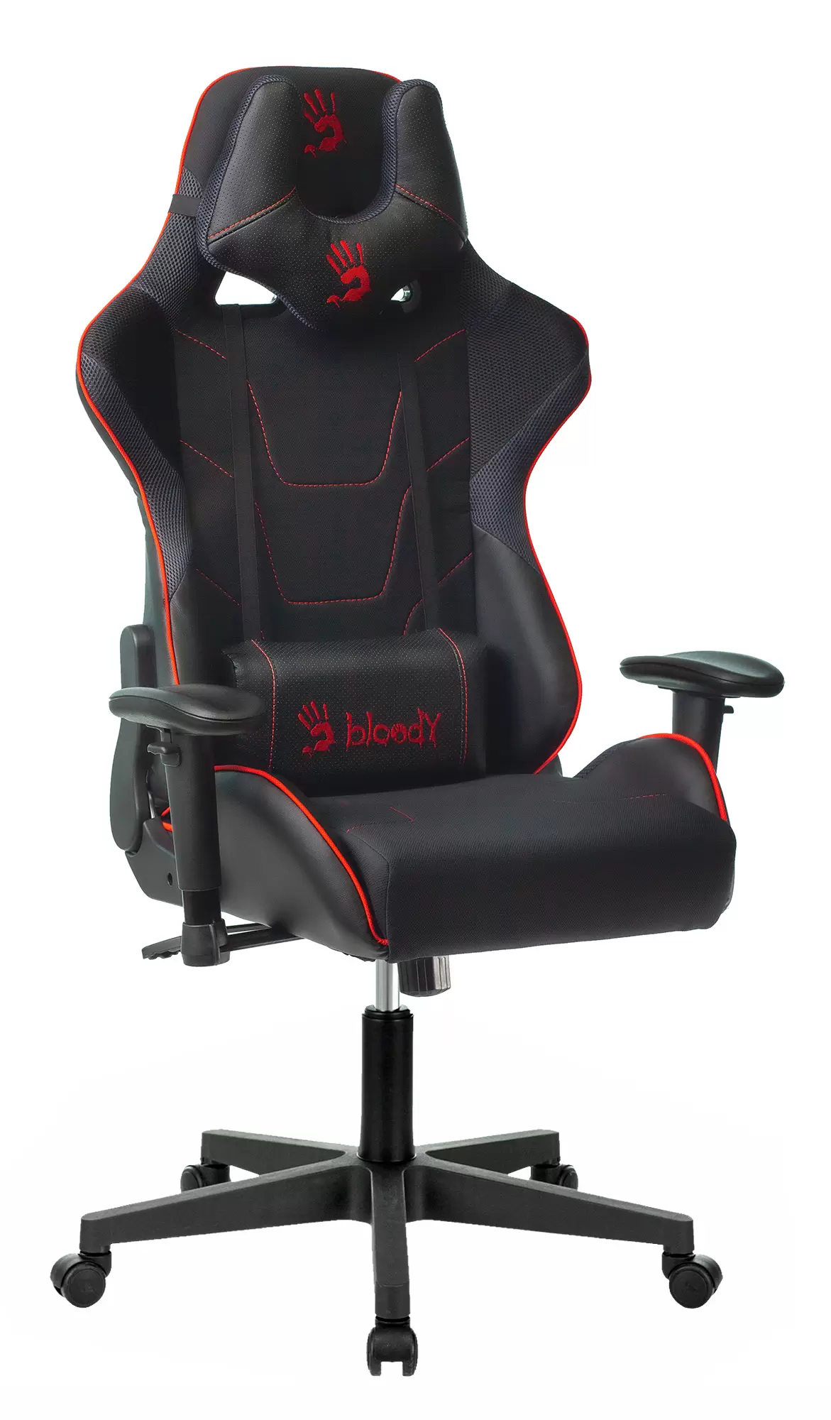 Кресло игровое A4 BLOODY GC-400 черный/красный искусст.кожа/ткань - VLARNIKA в Донецке