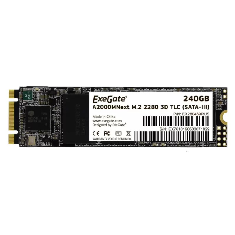 SSD накопитель ExeGate Next M.2 2280 240 ГБ (EX280469RUS) 
