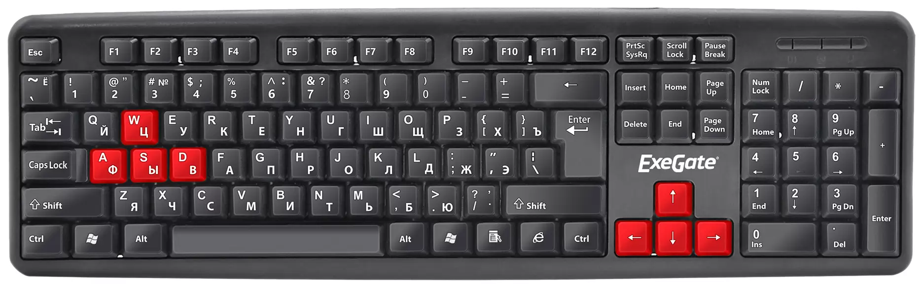 Клавиатура ExeGate Professional Standard LY-403 Black (EX264080RUS) - VLARNIKA в Донецке