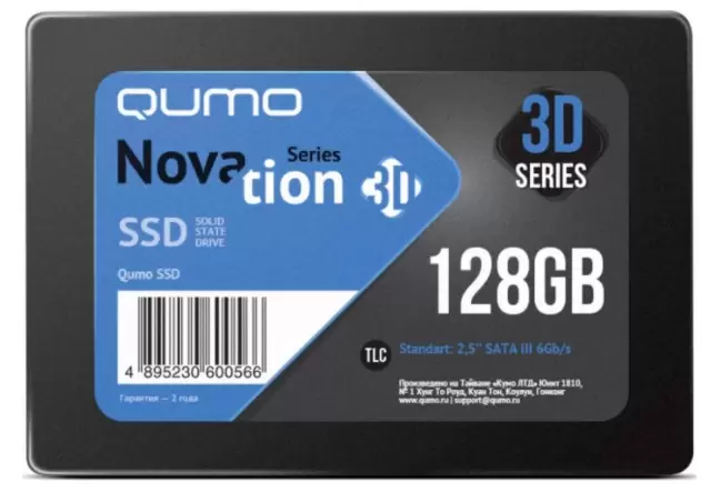 SSD накопитель QUMO Novation 2.5&amp;#34; 128 ГБ (Q3DT-128GMCY) 