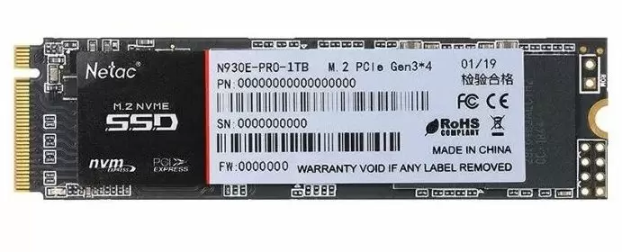 SSD накопитель Netac N930E Pro M.2 2280 1 ТБ (NT01N930E-001T-E4X) - VLARNIKA в Донецке