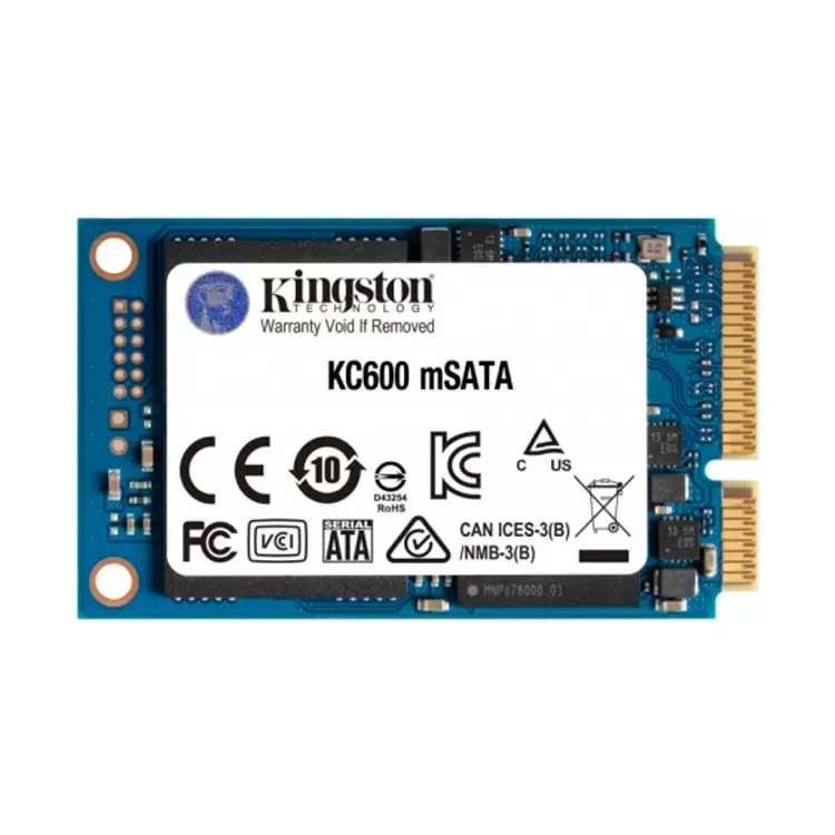 SSD накопитель Kingston KC600 mSATA 512 ГБ (SKC600MS/512G) 