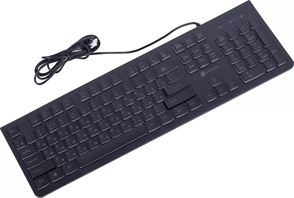 Проводная игровая клавиатура OKLICK 440ML черная - VLARNIKA в Донецке
