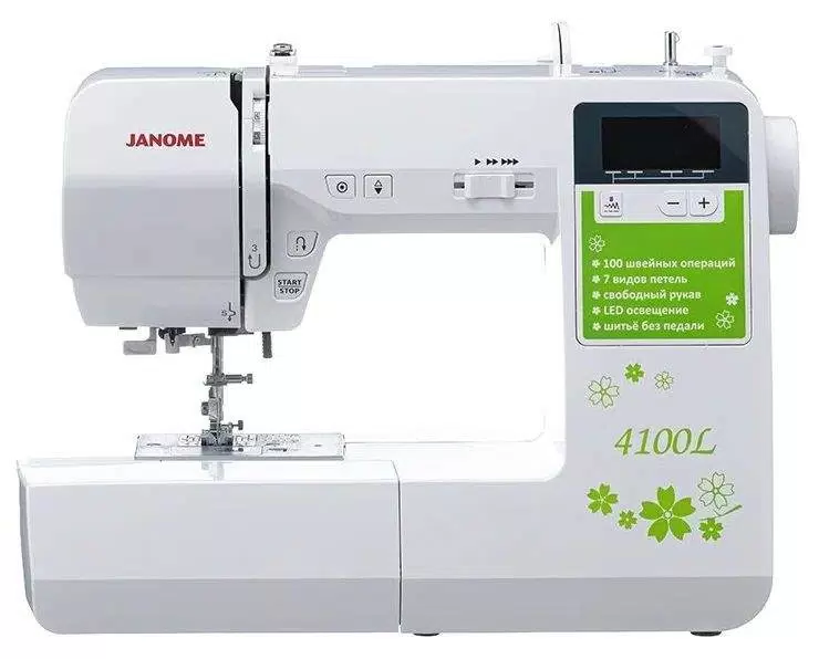 Швейная машина Janome 4100L белый, зеленый - VLARNIKA в Донецке