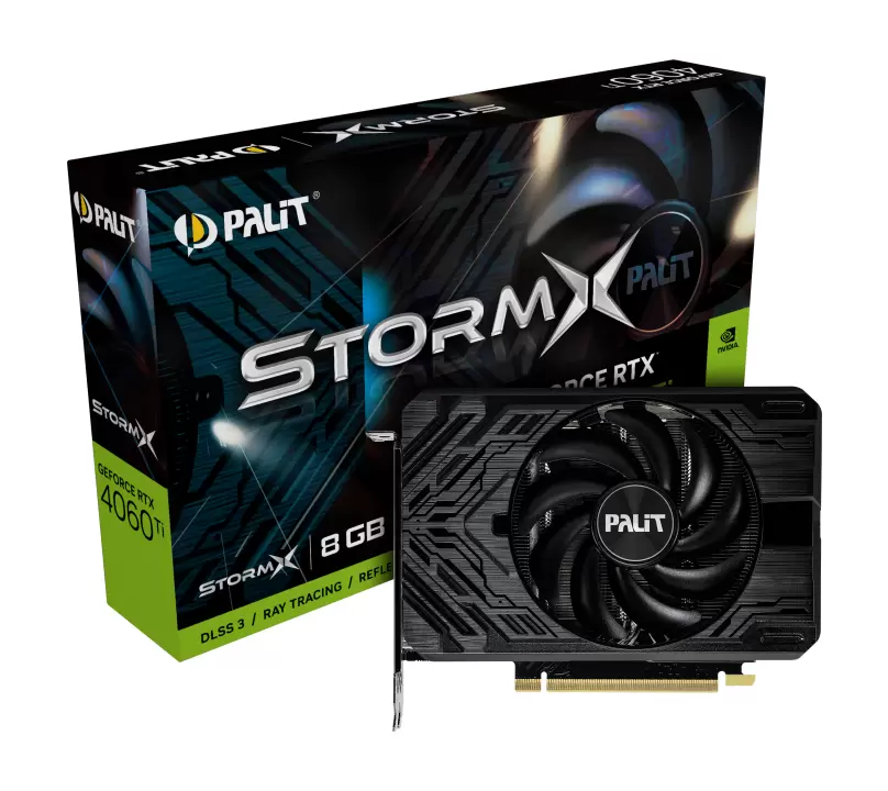 Видеокарта Palit GeForce RTX 4060 Ti StormX 8GB (NE6406T019P1-1060F) 