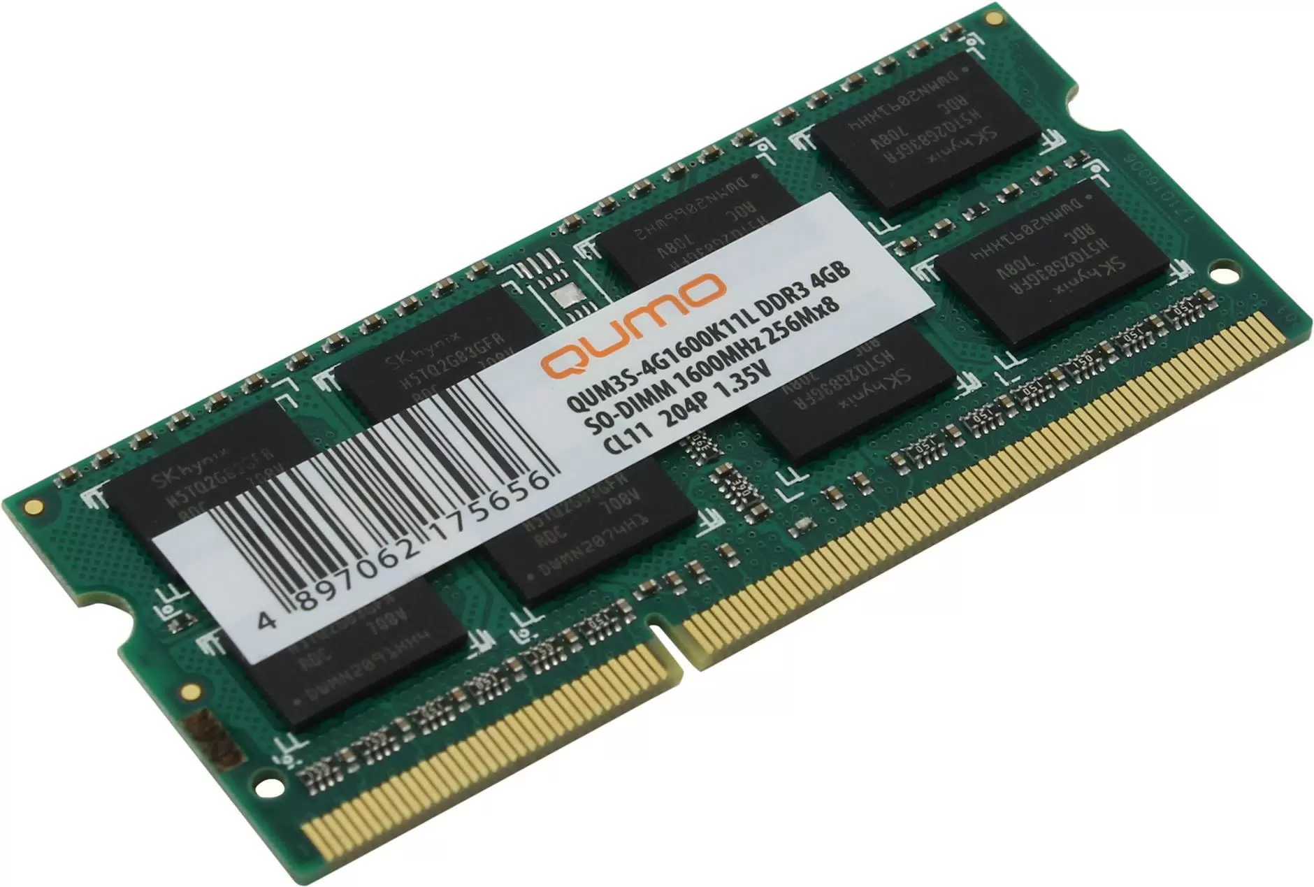 Модуль памяти QUMO SO-DIMM DDR-III 4GB (QUM3S-4G1600K11L) - VLARNIKA в Донецке