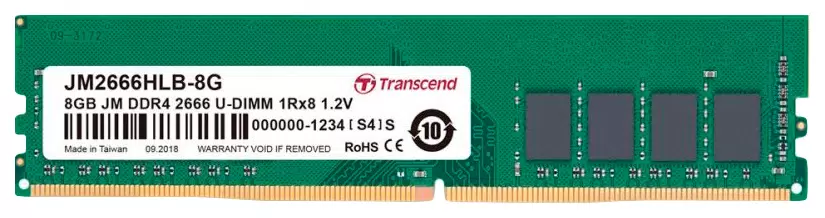 Оперативная память Transcend 8Gb DDR4 2666MHz (JM2666HLB-8G) 