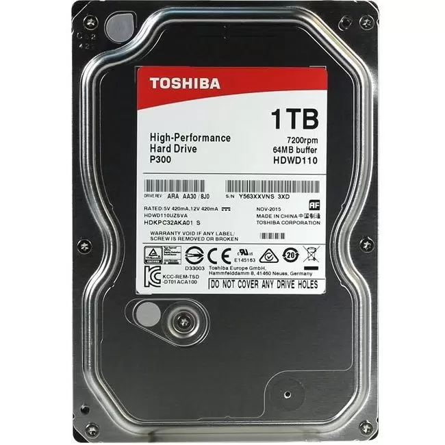 Жесткий диск Toshiba P300 1ТБ (HDWD110UZSVA) - VLARNIKA в Донецке