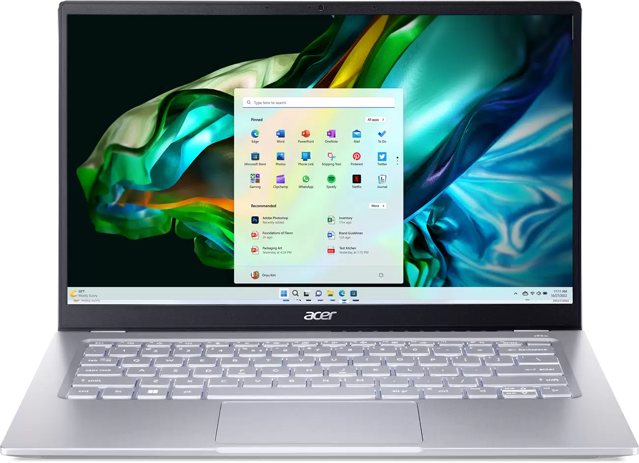 Ультрабук Acer Swift Go 14 SFG14-41-R7EG серебристый (NX.KG3CD.002) - VLARNIKA в Луганске
