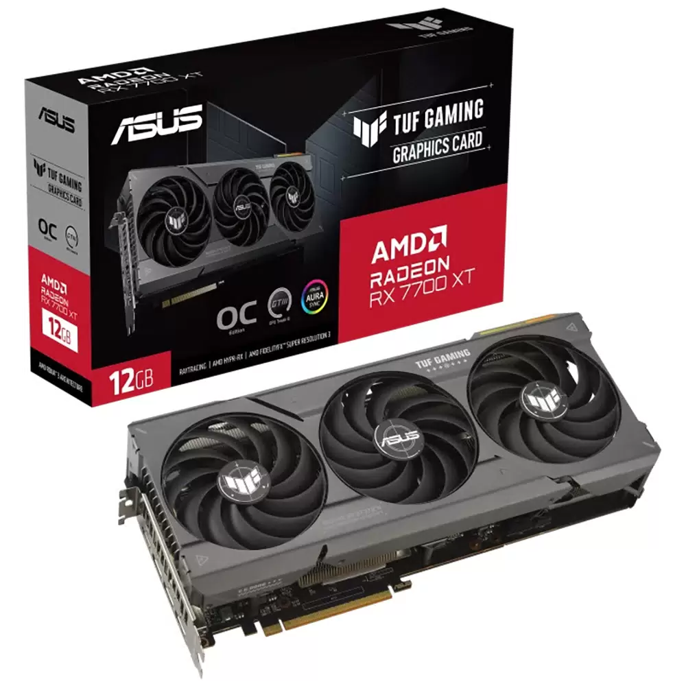 Видеокарта ASUS AMD TUF RX7700XT O12G GAMING (90YV0JK0-M0NA00) 