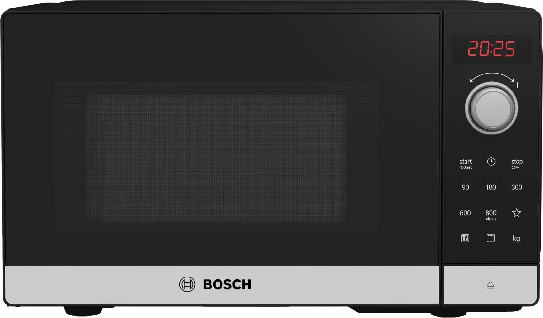 Микроволновая печь соло Bosch FEL023MS2 черный, серебристый - VLARNIKA в Донецке