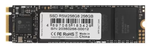 SSD накопитель AMD Radeon R5 M.2 2280 256 ГБ (R5M256G8) 