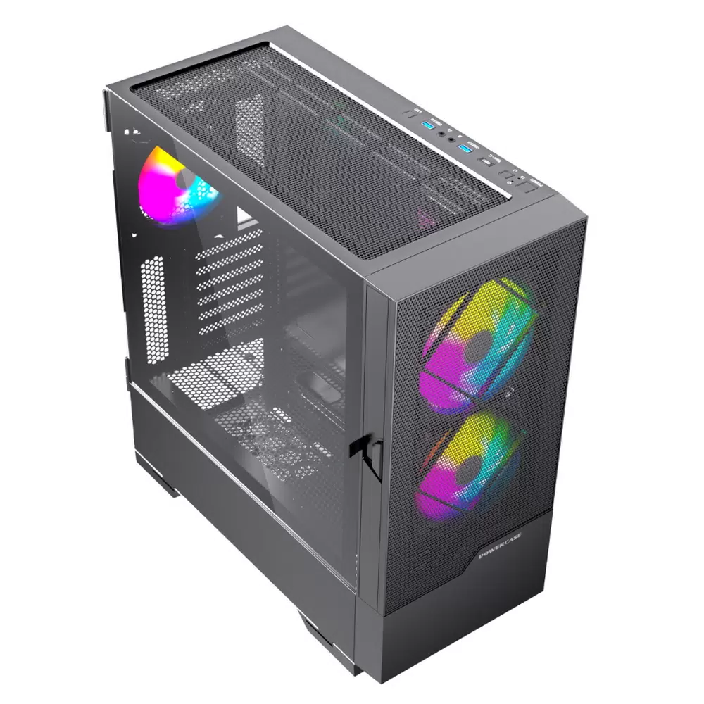 Корпус компьютерный Powercase Kratos (CKR-A3) Black 