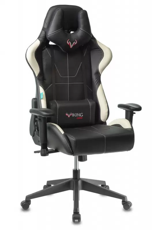 Характеристики - кресло игровое ZOMBIE VIKING 5 AERO WHITE черный/белый искусственная кожа - VLARNIKA в Луганске