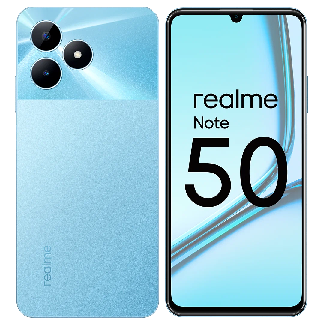 Смартфон realme Note 50 4/128 ГБ RMX3834, Небесный голубой - VLARNIKA в Донецке