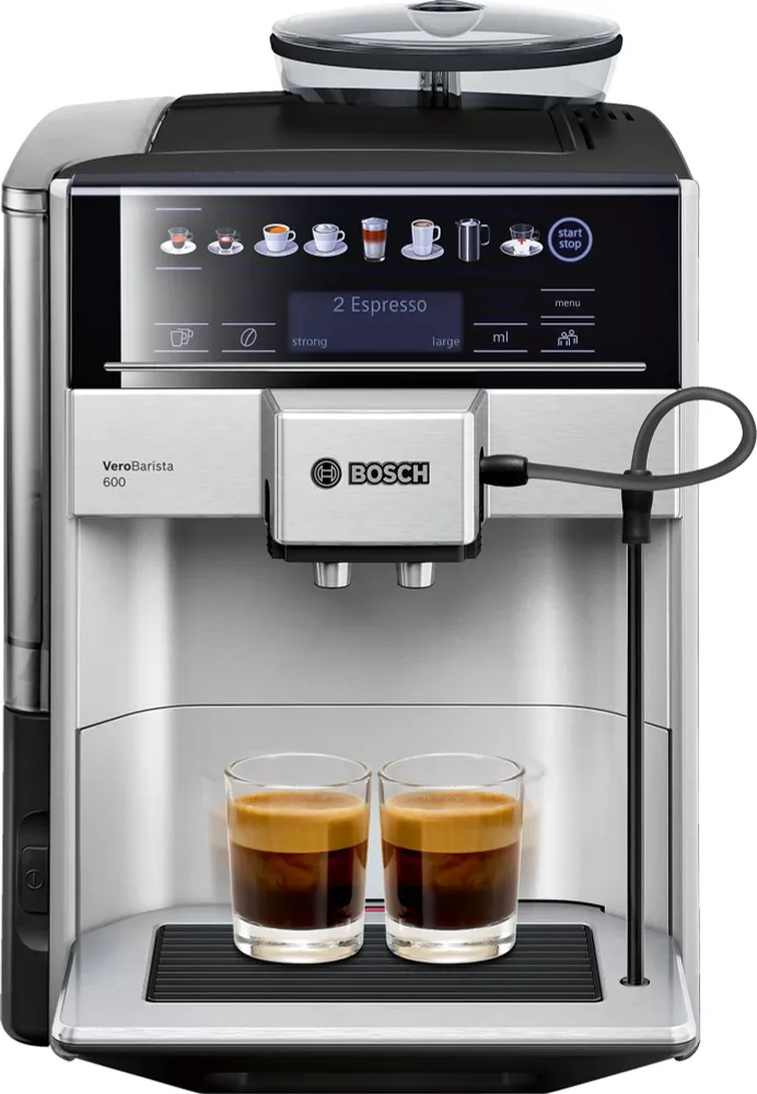 Кофемашина автоматическая Bosch Vero Barista 600 (TIS65621RW) серебристый, черный - VLARNIKA в Луганске