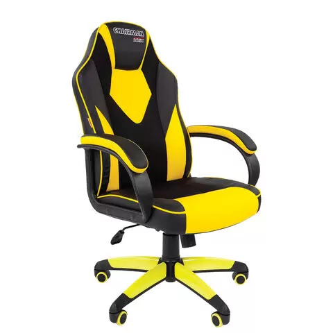 Характеристики - кресло компьютерное СН GAME 17, ткань TW/экокожа, черное/желтое, 7028515 - VLARNIKA в Донецке
