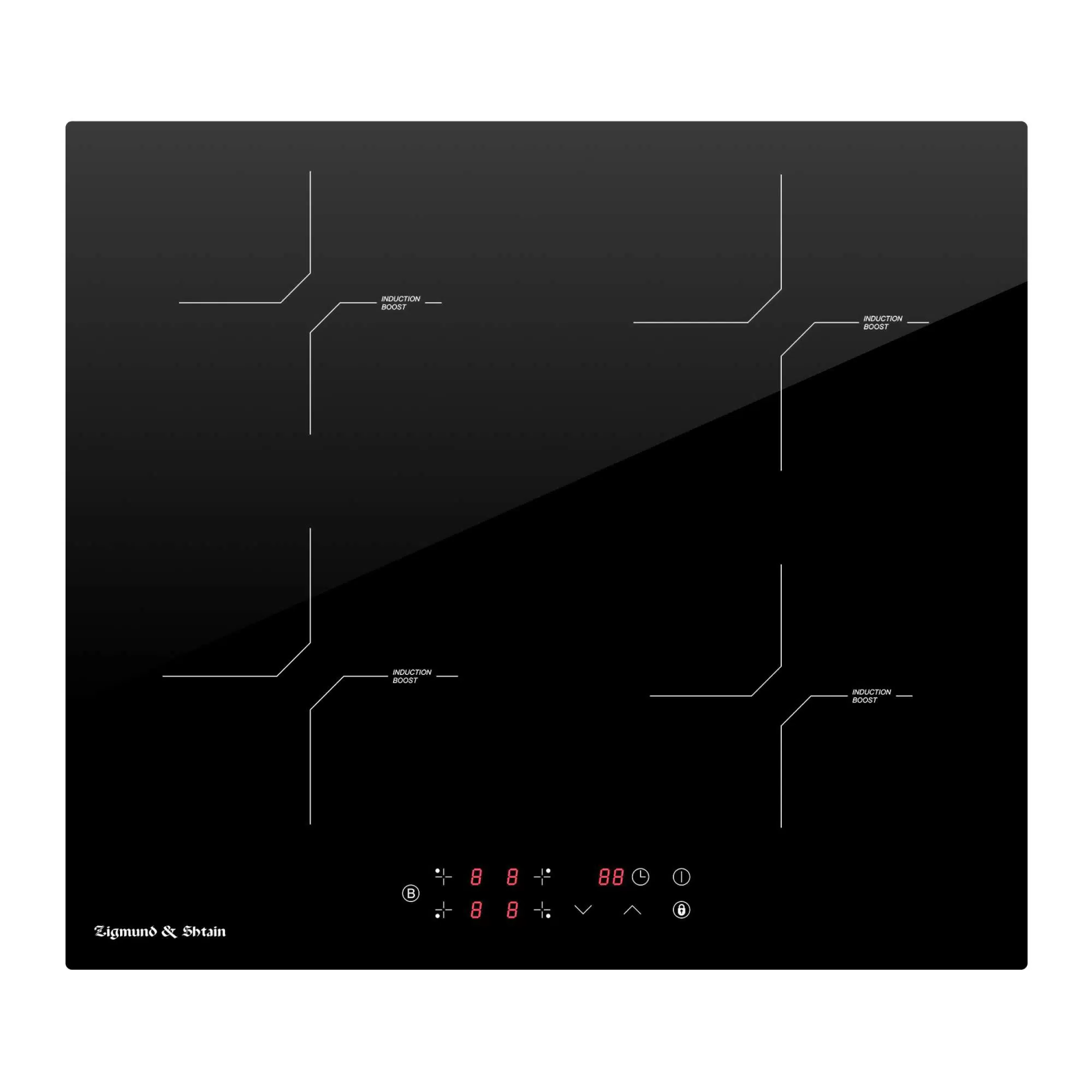 Встраиваемая индукционная панель Zigmund &amp; Shtain CI 33.6 B Black 