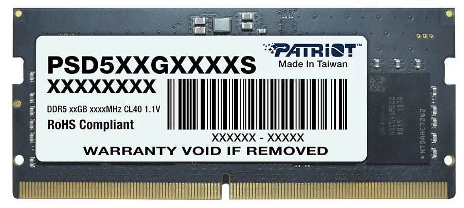 Оперативная память Patriot Memory PSD516G480081S (PSD516G480081S), DDR5 1x16Gb, 4800MHz 