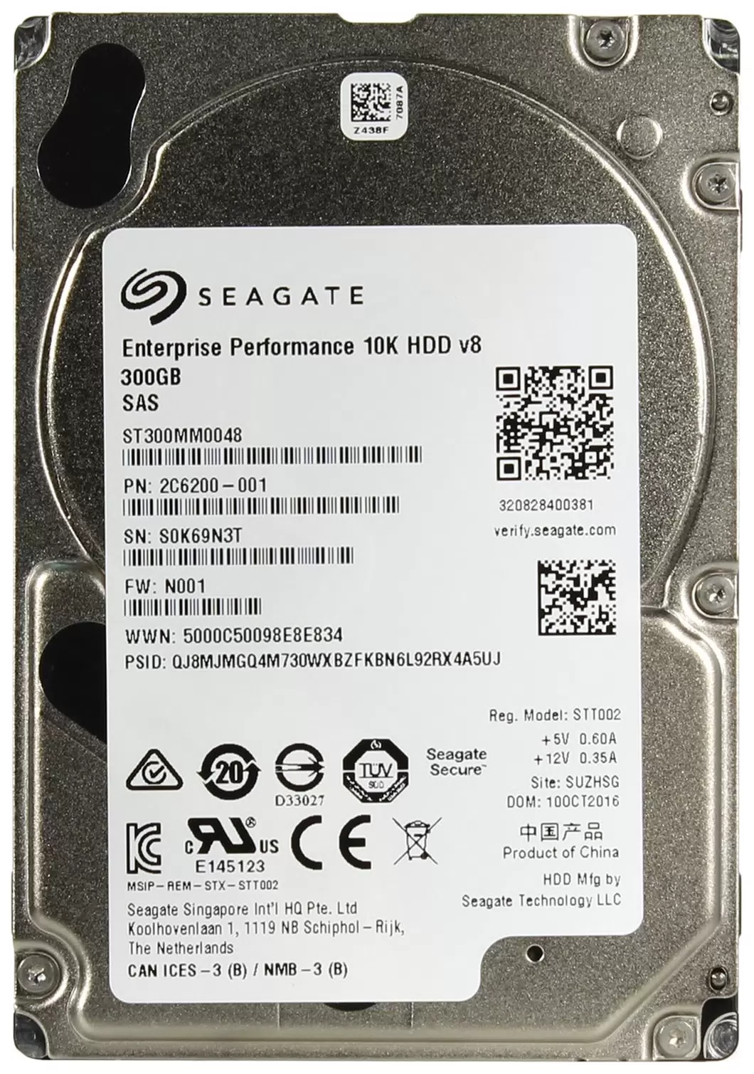 Жесткий диск Seagate Enterprise Performance 300ГБ (ST300MM0048) 