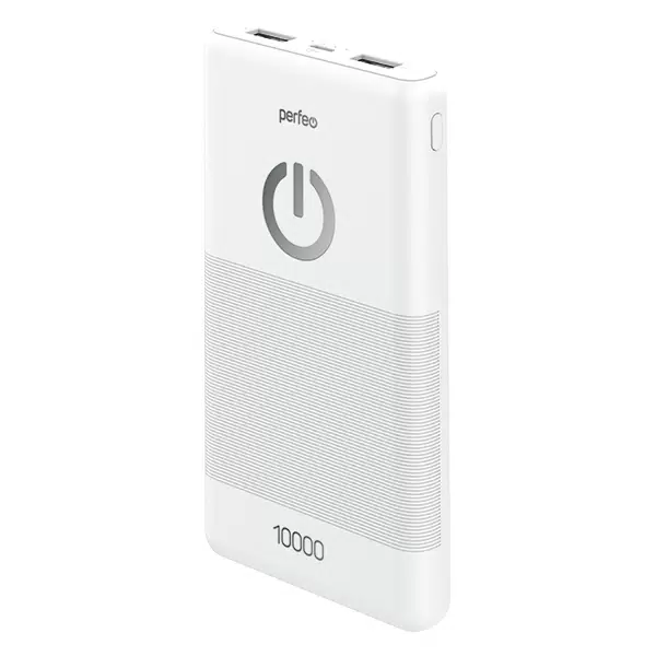 Внешний аккумулятор Perfeo Powerbank 10000 mah White (PF_B4297) 