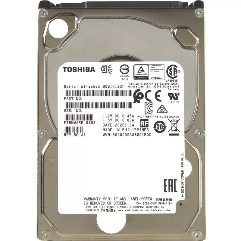 Жесткий диск Infortrend Toshiba Enterprise 2.5&amp;#34; SAS 12Gb/s HDD, 1.2TB, 10000rpm, 1 in 1 Pa 