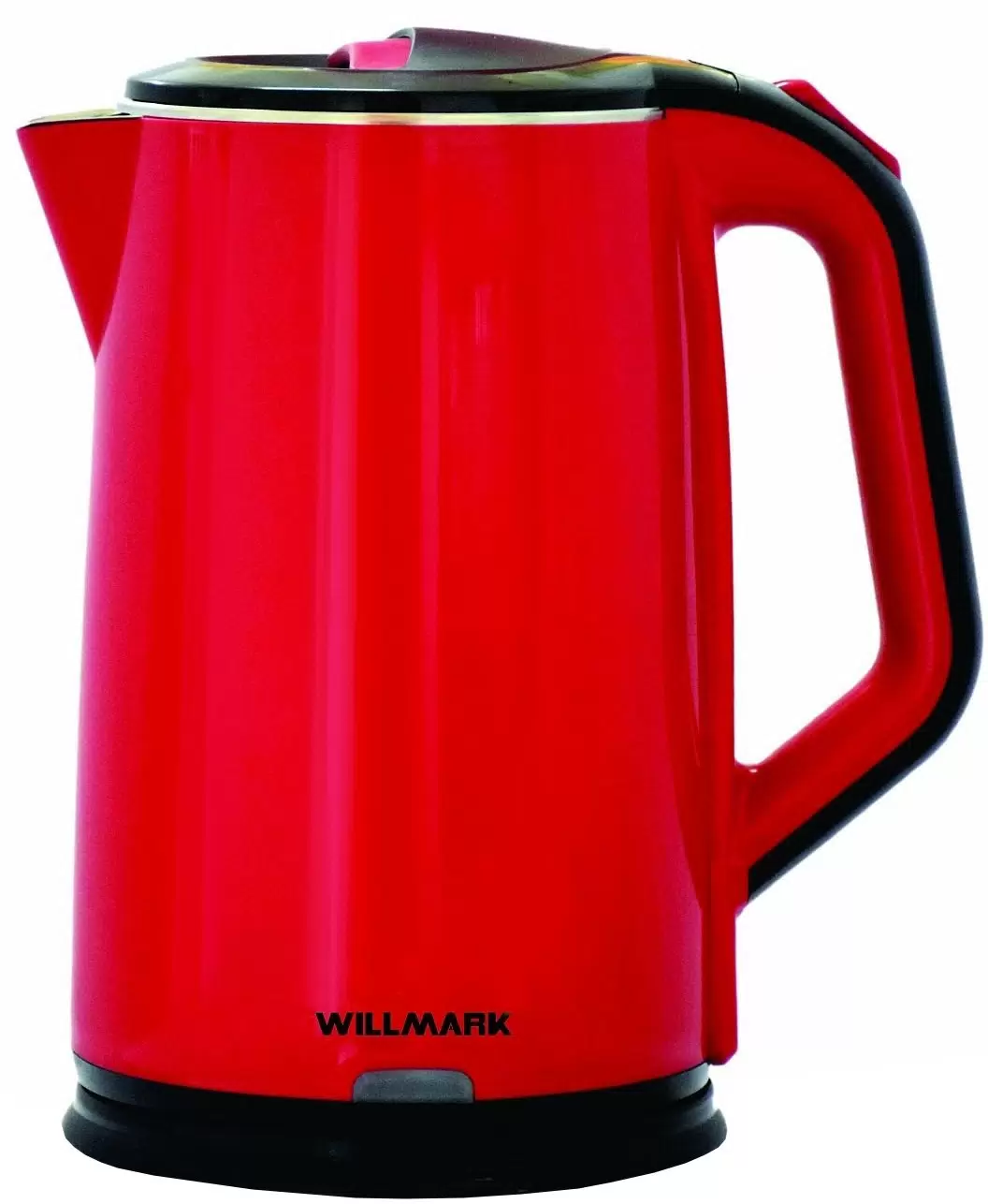Чайник электрический WILLMARK WEK-2012PS 2 л красный, черный - VLARNIKA в Луганске