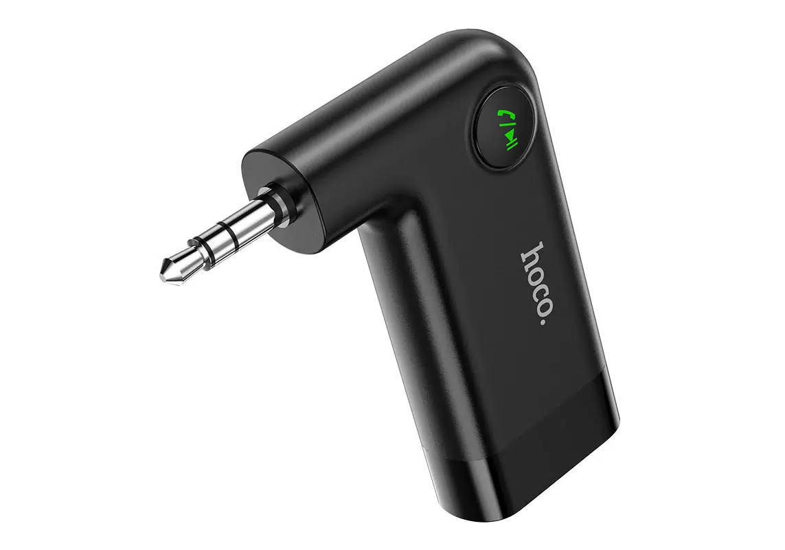 Купить Адаптер Hoco E53 Dawn Bluetooth-3,5mm Jack Audio Black (УТ000024636) - Vlarnika