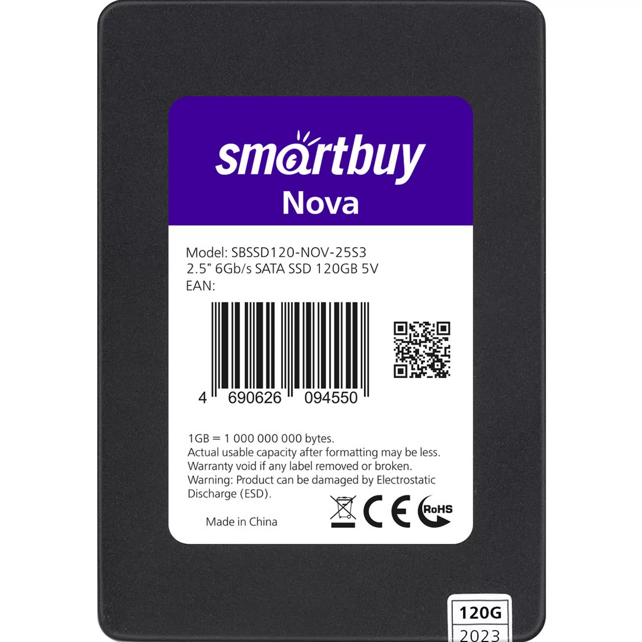 SSD накопитель SmartBuy Nova mk1 2.5" 120 ГБ (SBSSD120-NOV-25S3) - VLARNIKA в Луганске