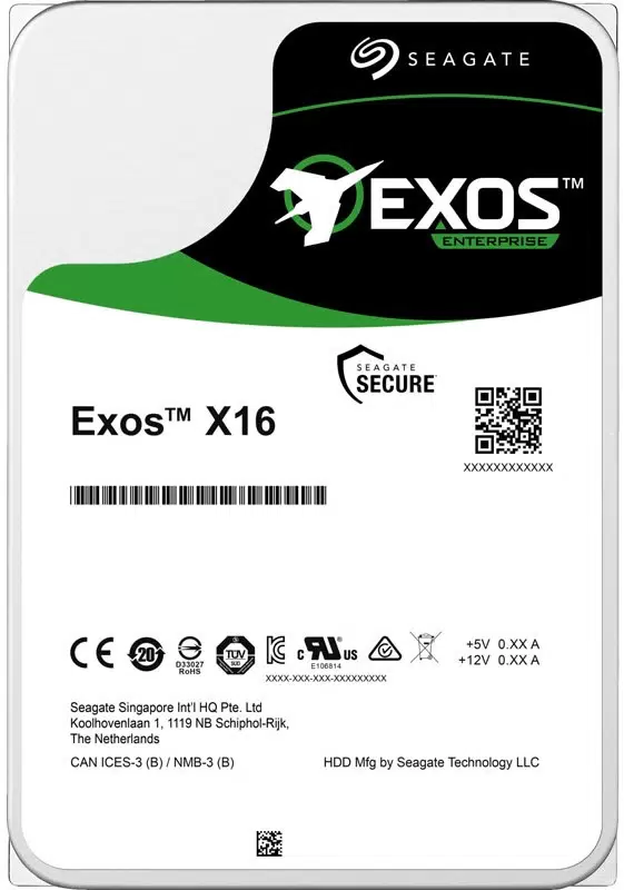 Жесткий диск Seagate Exos X16 12ТБ (ST12000NM001G) 