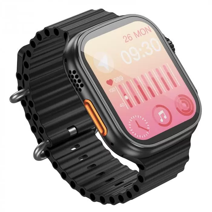 Смарт-часы HOCO Y12 Ultra smart sports watch (поддержка звонков), BT5.0, IP67, чёрный - VLARNIKA в Луганске