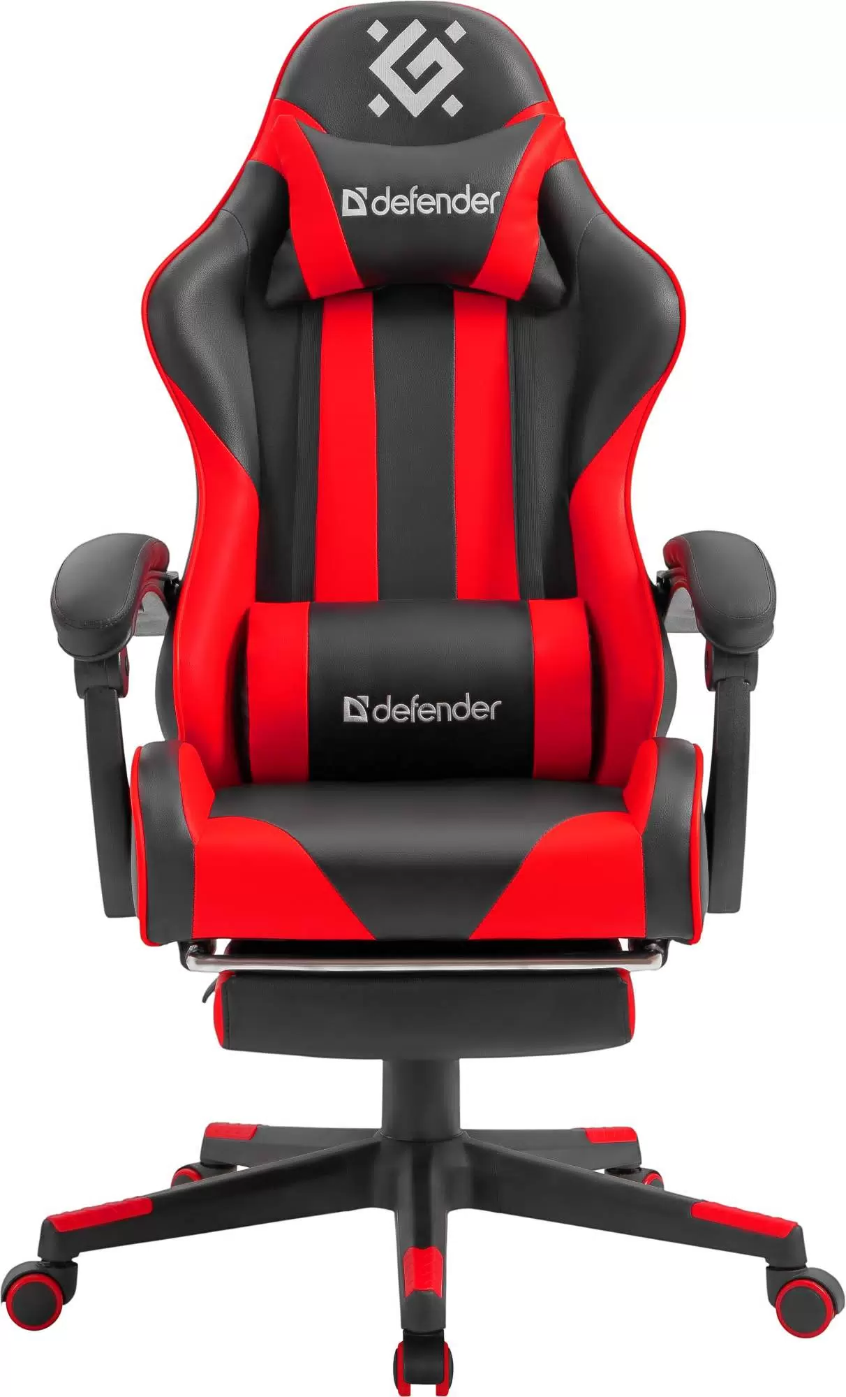 Игровое кресло DEFENDER Rock черный красный 