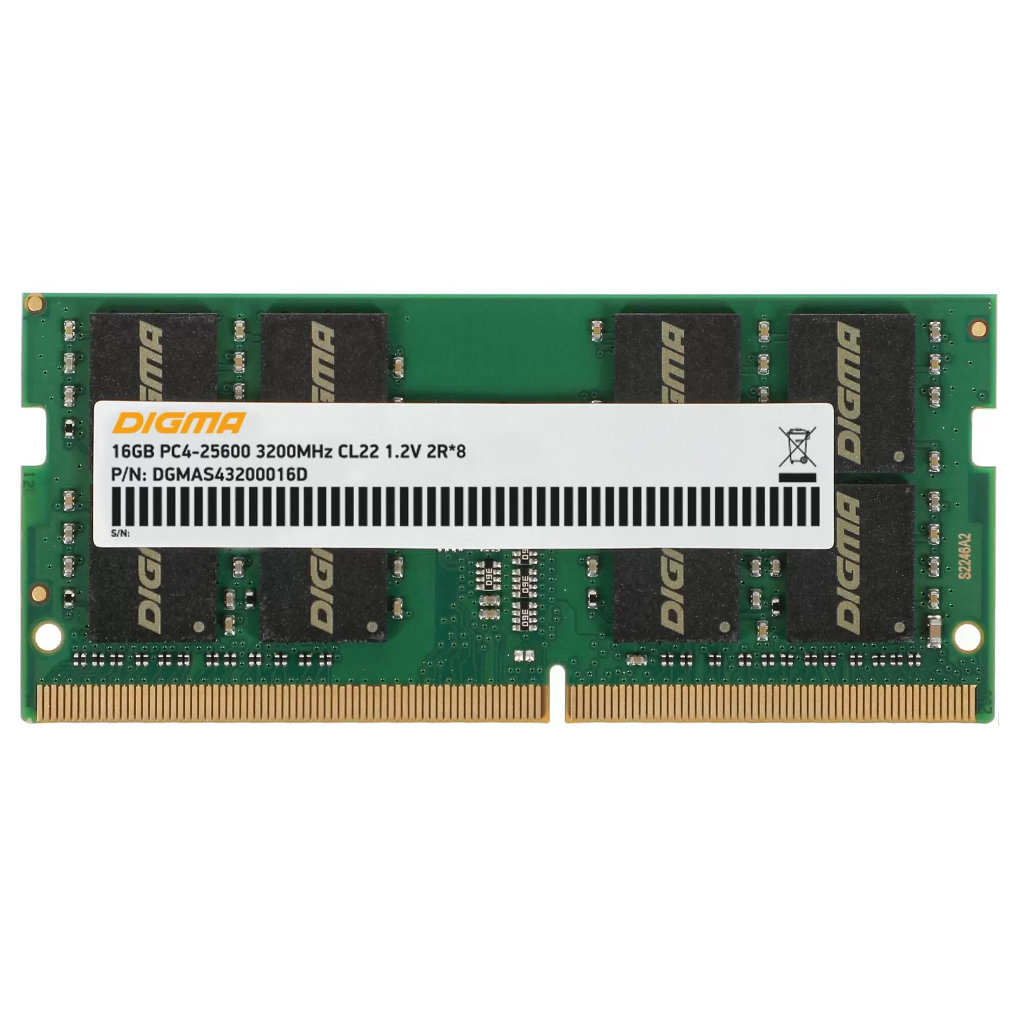 Оперативная память DIGMA DGMAS43200016D (1835825) DDR4 1x16Gb 3200MHz - VLARNIKA в Донецке