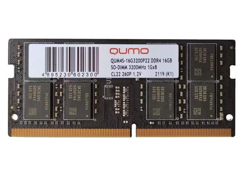 Оперативная память QUMO (QUM4S-16G3200P22) DDR4 1x16Gb 3200MHz - VLARNIKA в Донецке