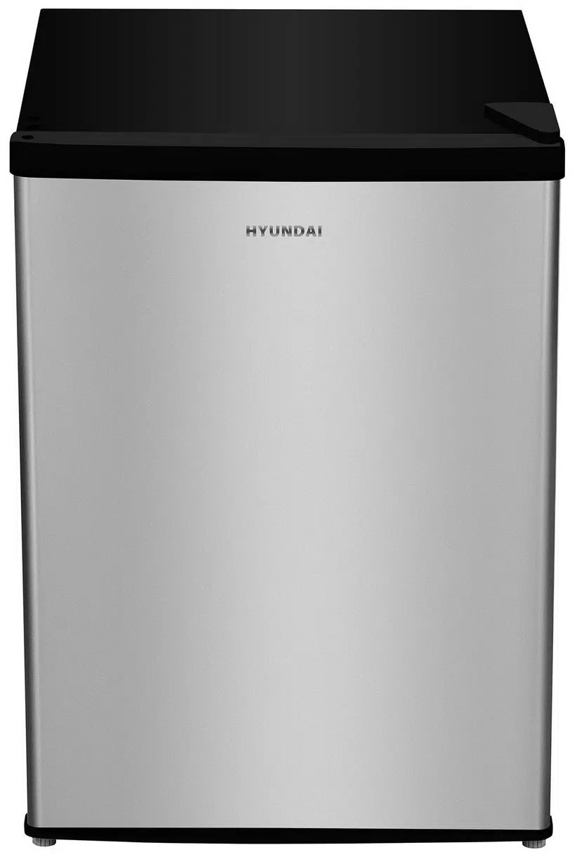 Холодильник HYUNDAI CO1002 серебристый, черный 