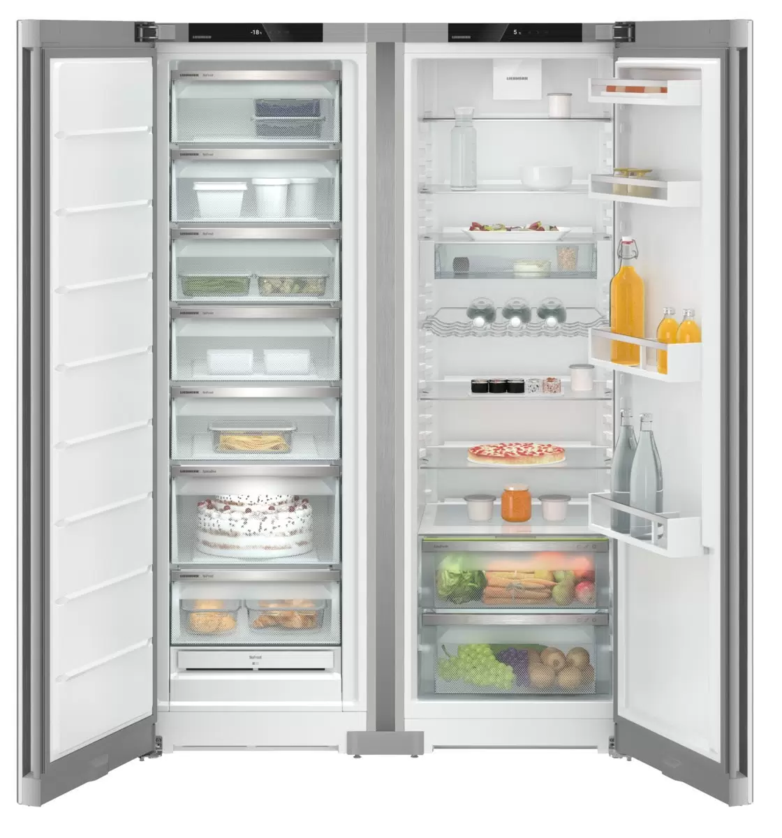 Холодильник LIEBHERR XRFsf 5220 (SFNsfe 5227 + SRsfe 5220) серебристый - VLARNIKA в Донецке