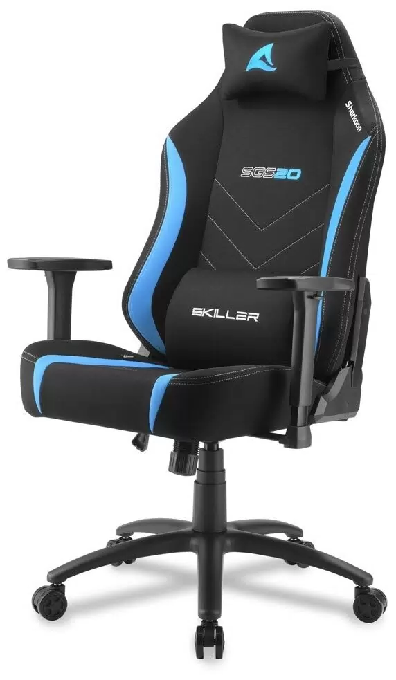 Игровое кресло Sharkoon Skiller SGS20 Fabric (Black/Blue) 