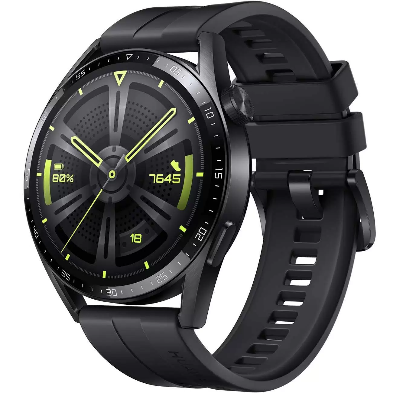 Смарт-часы Huawei watch GT 3 JPT-B29 Black SS/Black Fluoroelastomer (55028464) - VLARNIKA в Луганске