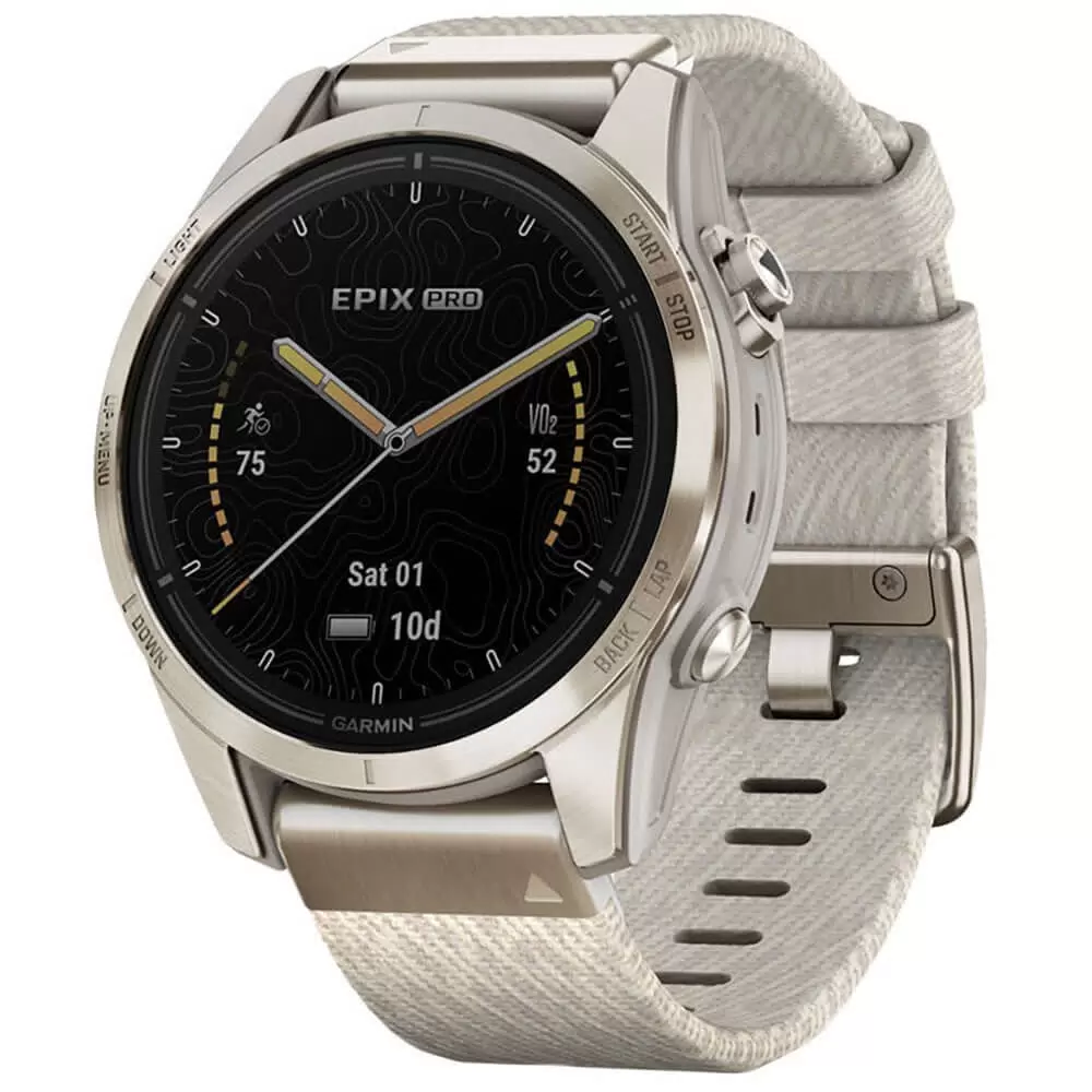 Смарт-часы Garmin Epix Pro Gen 2 42mm бежевый, золотистый (010-02802-20) - VLARNIKA в Луганске