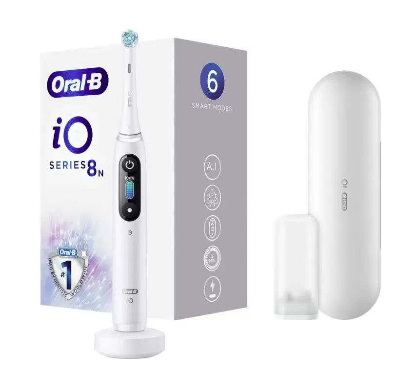 Электрическая зубная щетка Oral-B iO Series 8 Limited Edition белый - VLARNIKA в Луганске