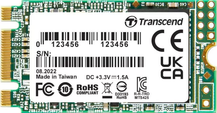 SSD накопитель Transcend 425S M.2 2242 1 ТБ (TS1TMTS425S) - VLARNIKA в Луганске
