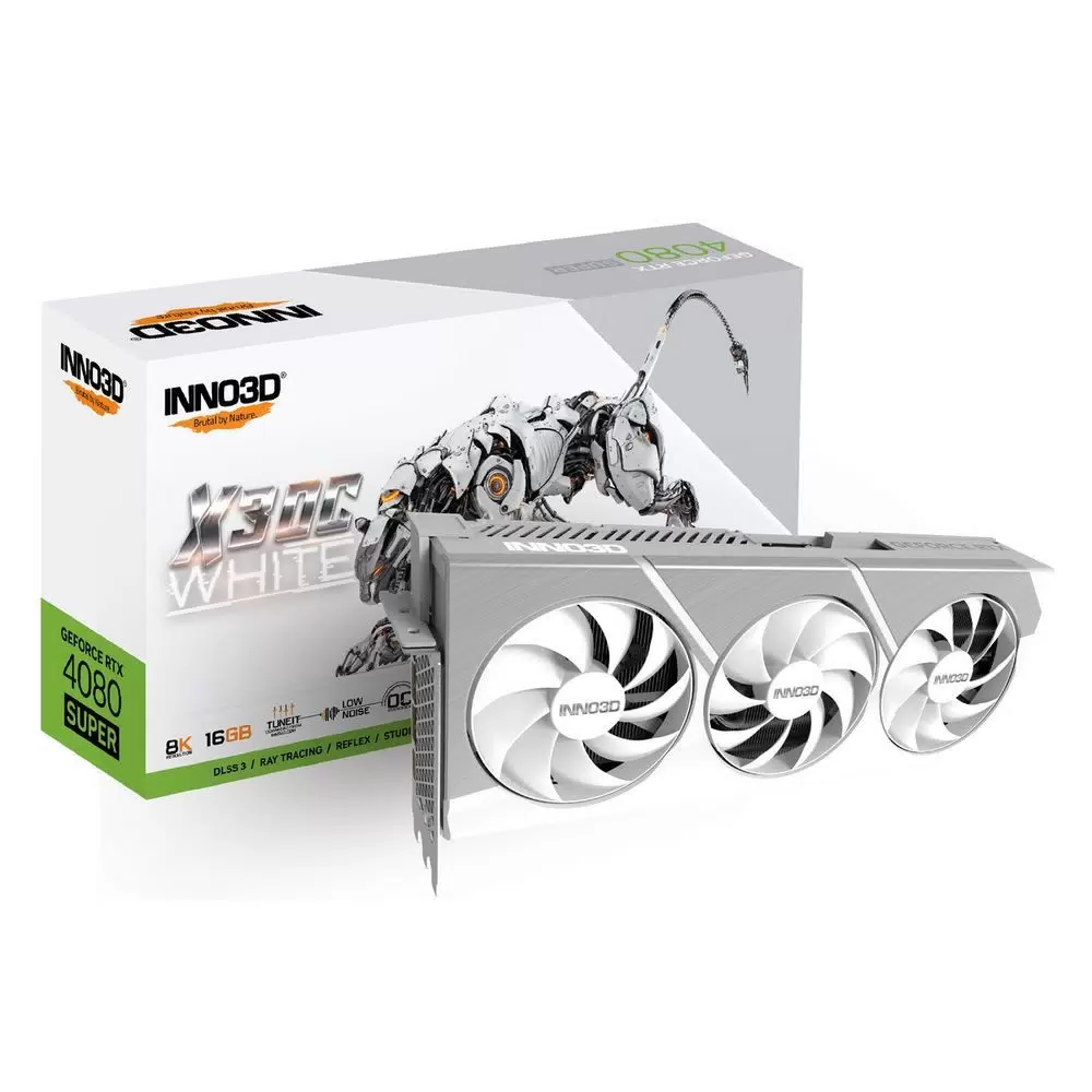 Видеокарта INNO3D GeForce RTX4080 SUPER X3 OC WHITE - VLARNIKA в Донецке