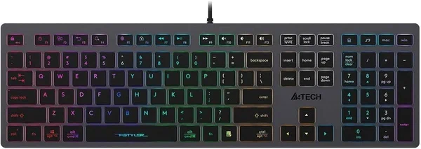 Купить Проводная игровая клавиатура A4Tech Fstyler FX60H серо-белый - Vlarnika