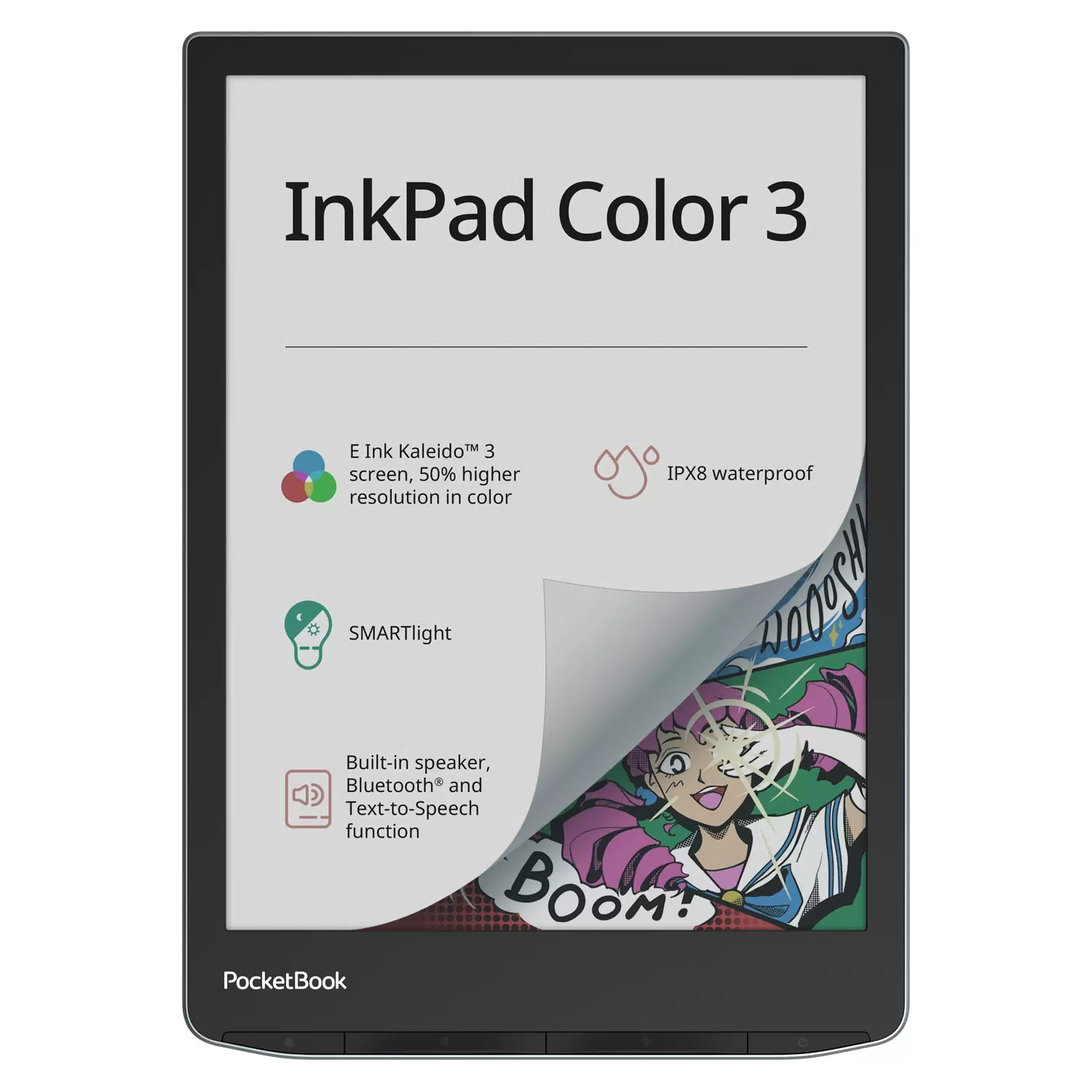 Книга электронная PocketBook 743K3 InkPad Color 3 Stormy Sea, PB743K3-1-WW - VLARNIKA в Донецке