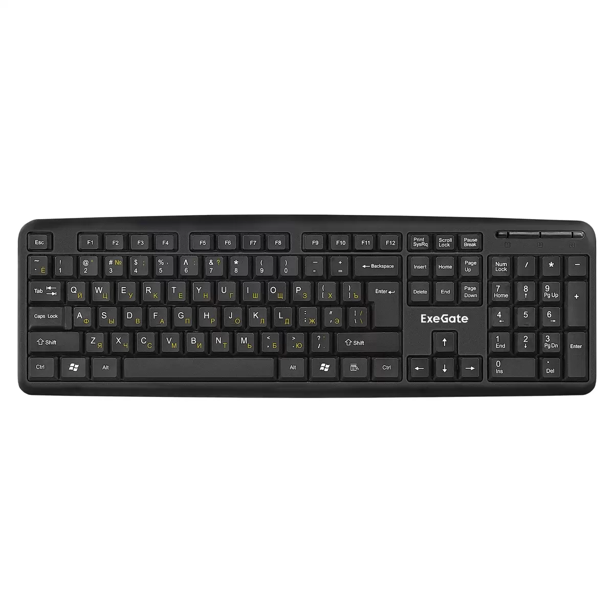Проводная клавиатура ExeGate EX279940RUS черный (EX279940RUS) 