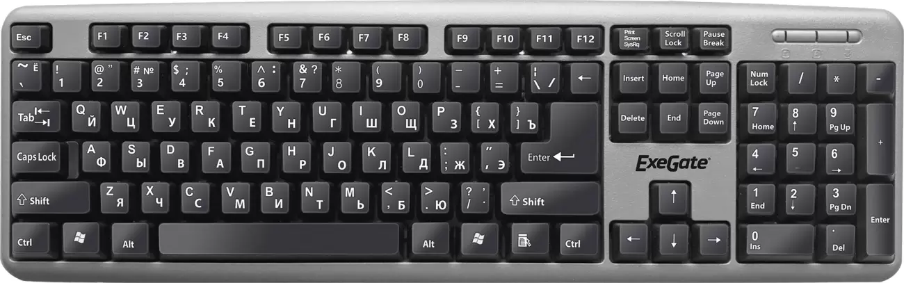 Клавиатура ExeGate LY-401 Silver - VLARNIKA в Донецке